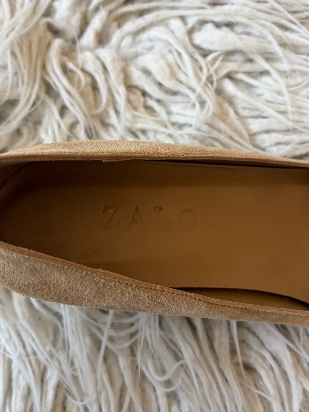 Zalo Suede Pointed Toe Floral Accents Tan Brown Pump High Heels Shoes Size 8.5M - Picture 8 of 9